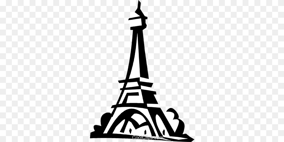 Eiffel Tower France Royalty Vector Clip Art Illustration, Architecture, Building, Spire, Stencil Free Transparent Png