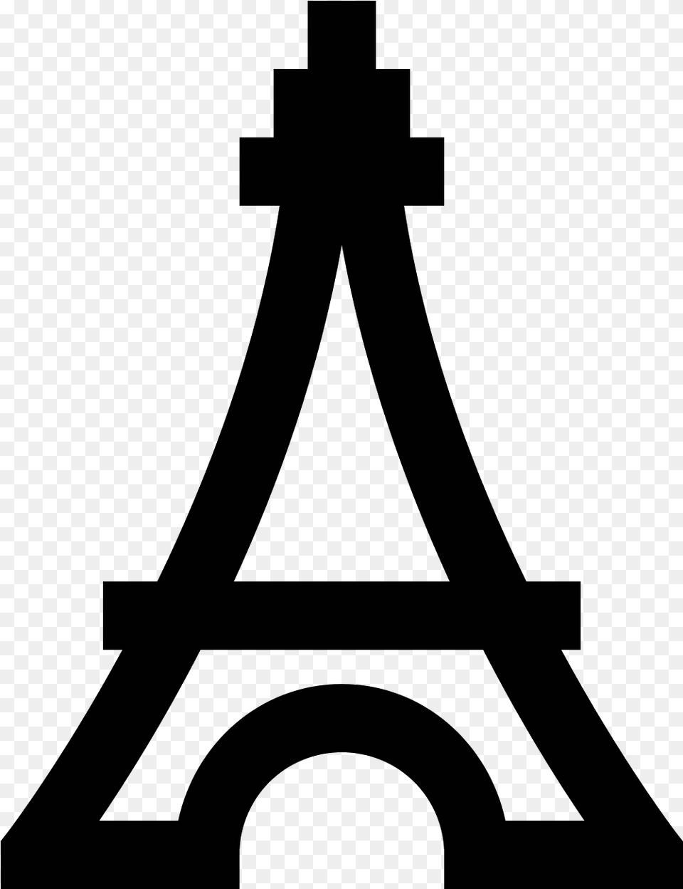 Eiffel Tower Icon, Gray Free Png