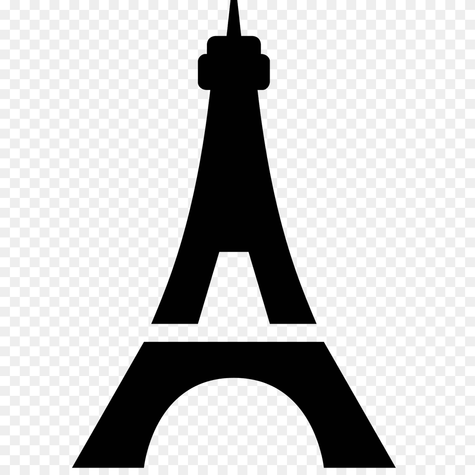 Eiffel Tower Icon, Gray Free Png