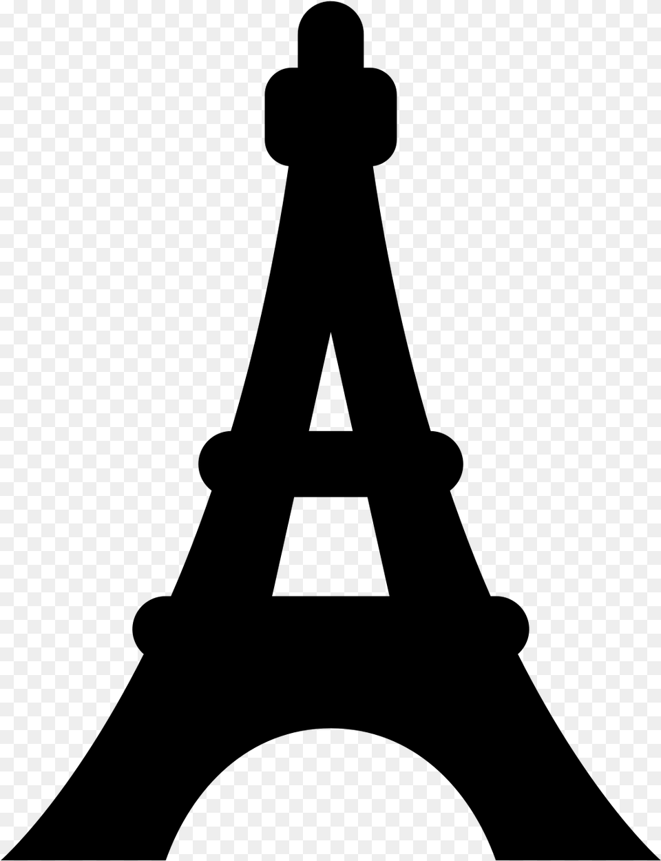 Eiffel Tower Icon Cell Phone Tower Format With Transparent Sketch, Gray Png