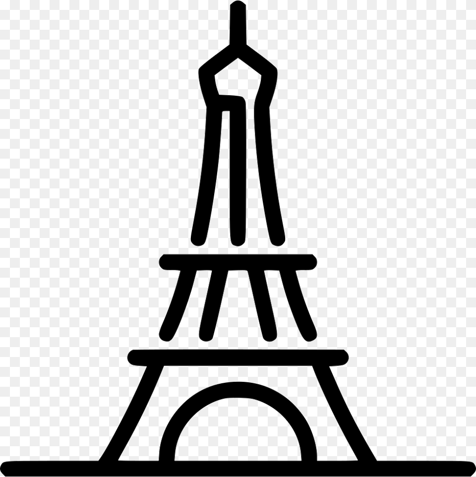 Eiffel Tower Icon Download, Stencil, Architecture, Bell Tower, Building Png