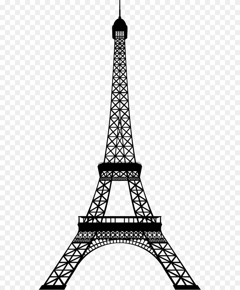 Eiffel Tower With Transparent Torre Eiffel Silhouette, Architecture, Building Png Image