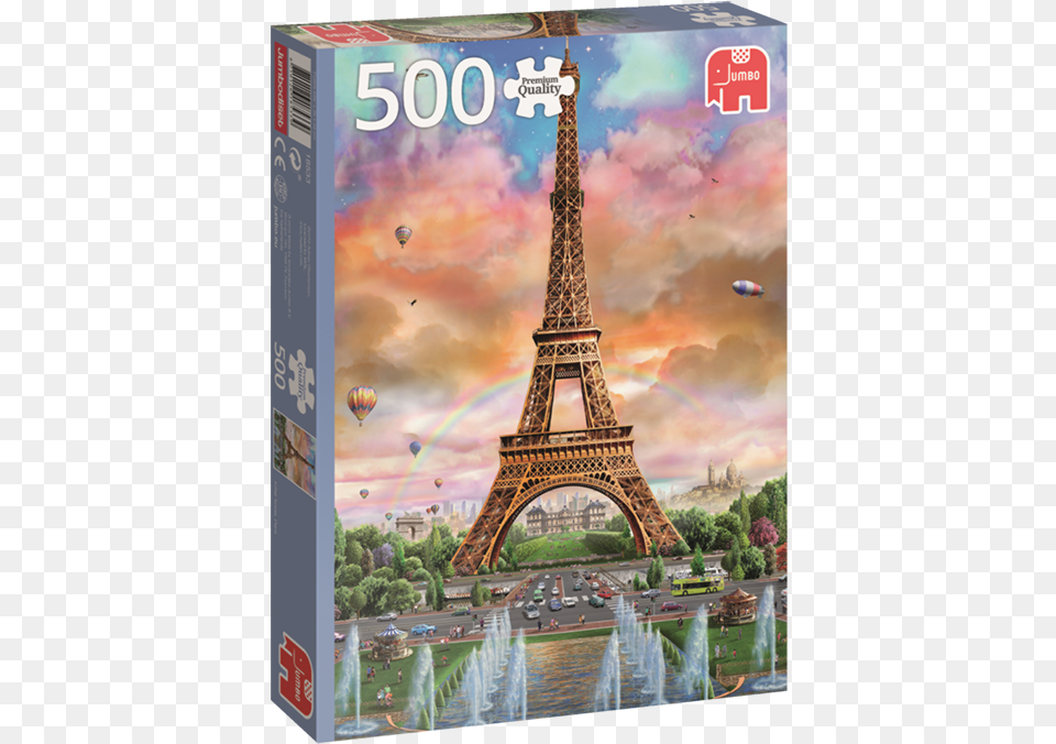 Eiffel Tower Jigsaw Puzzle, City, Architecture, Fountain, Water Free Transparent Png