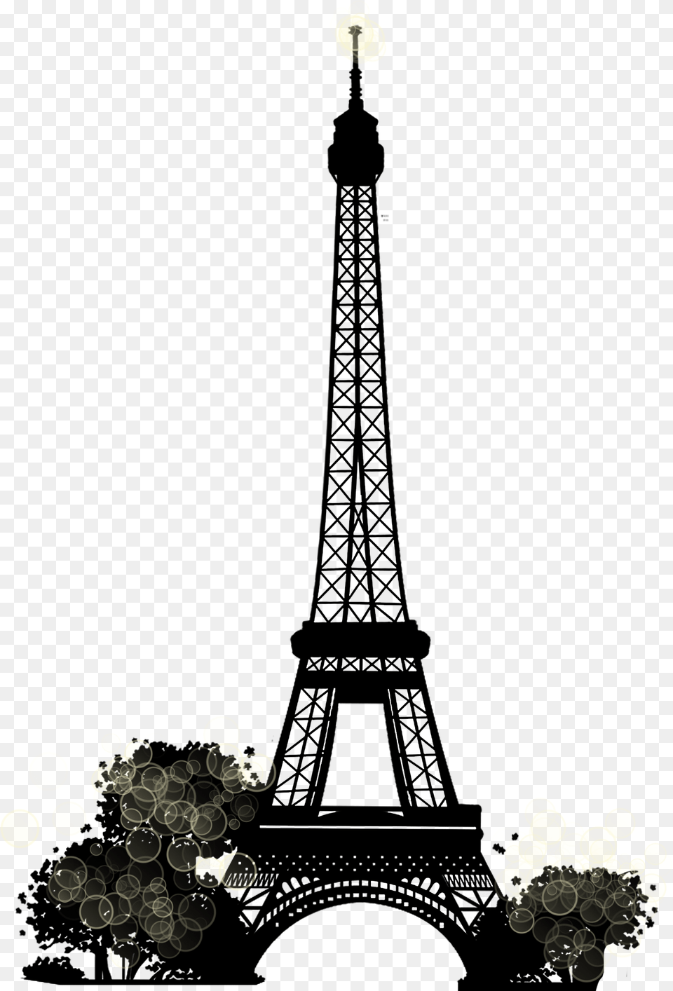 Eiffel Tower Landmark Clip Art Eiffel Tower Painted On Wall, Cross, Symbol Free Png Download