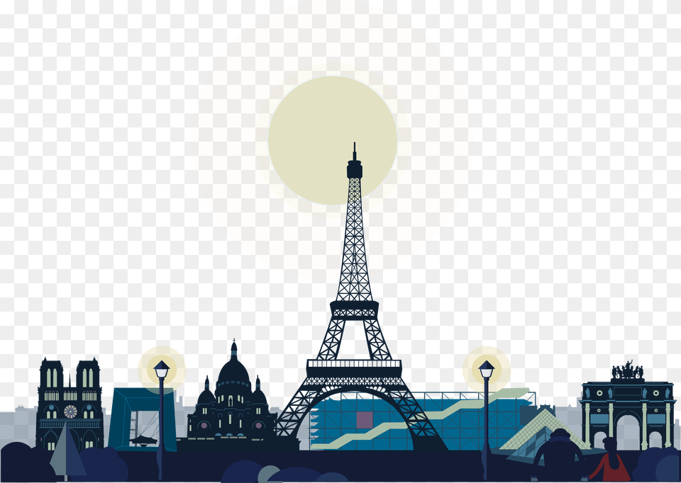 Eiffel Tower Leaning Tower Of Pisa Study Masters In France, City, Metropolis, Urban, Person Free Png Download