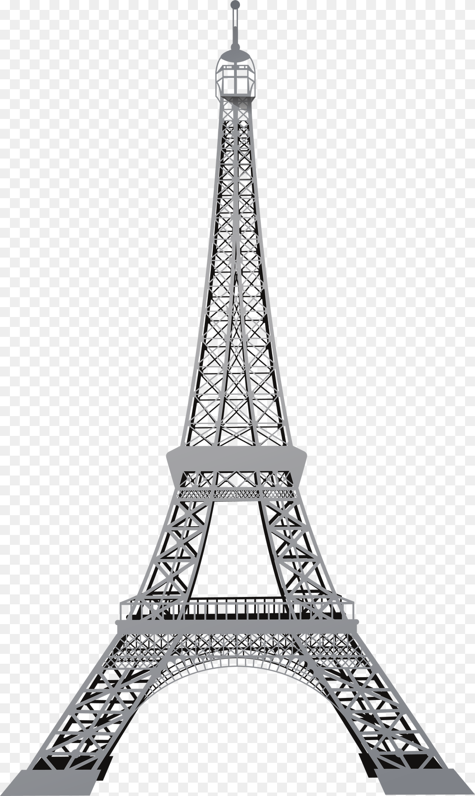 Eiffel Tower Outline, Architecture, Building Png