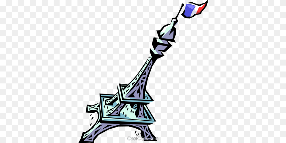 Eiffel Tower Royalty Vector Clip Art Illustration, Weapon, Sword, Tool, Plant Free Png