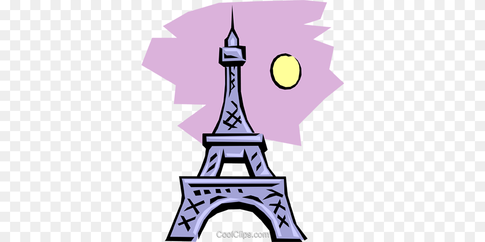 Eiffel Tower Royalty Vector Clip Art Illustration, Nature, Outdoors, Night, Astronomy Free Png