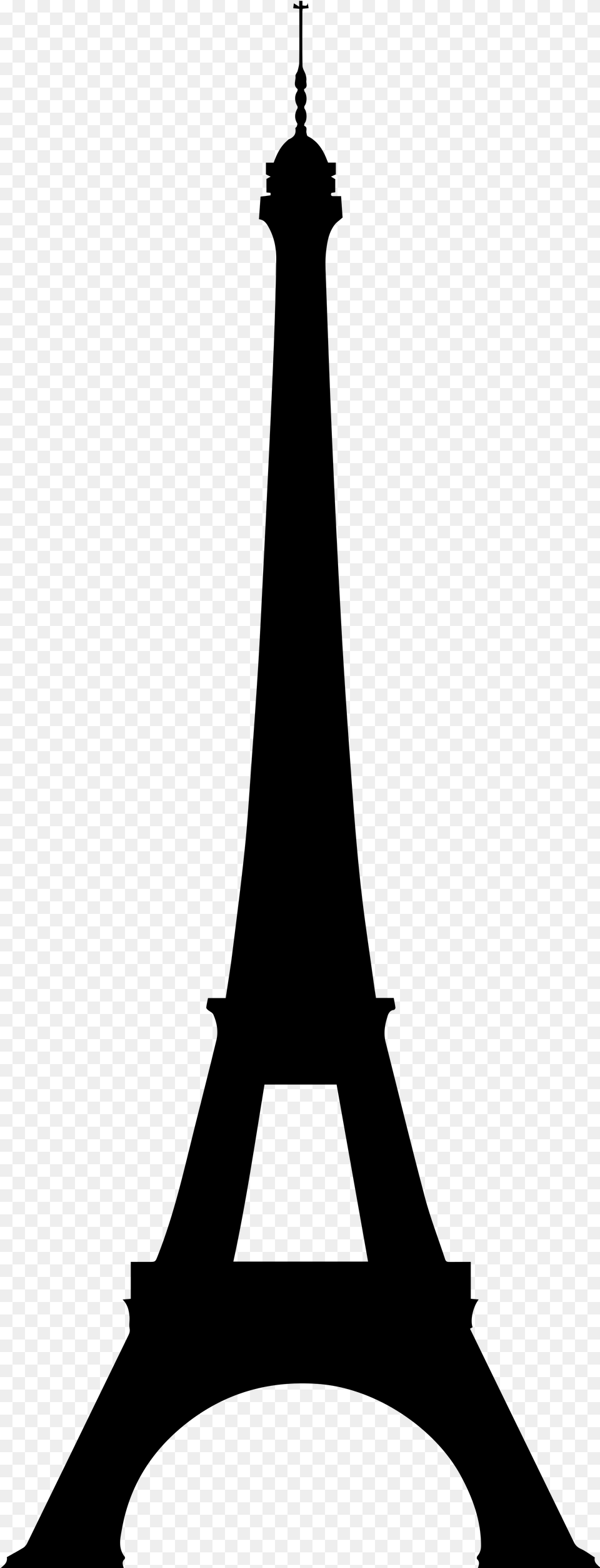 Eiffel Tower Silhouette, Gray Free Png