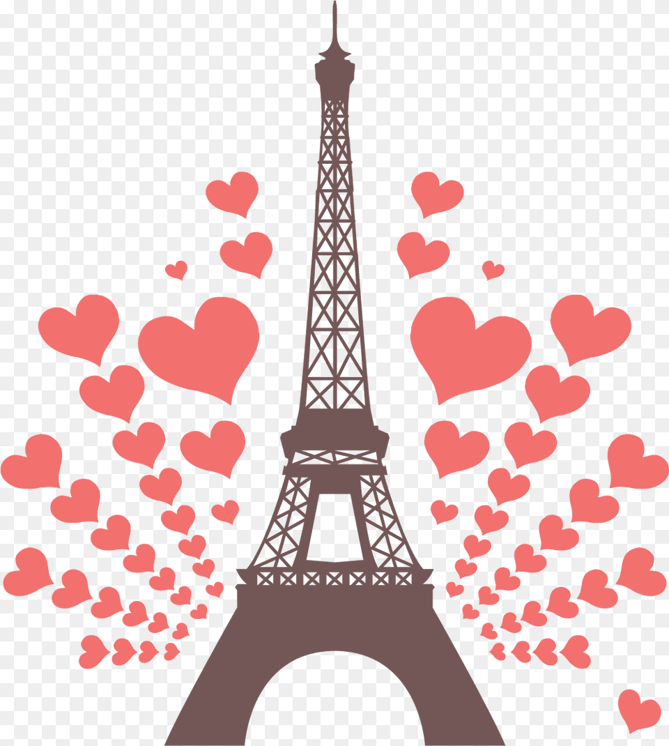 Eiffel Tower Tower Silhouette Heart Love Eiffel Tower Clip Art, Architecture, Building Png Image