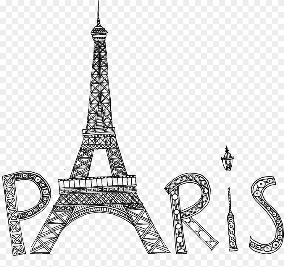 Eiffel Tower Transparent, Architecture, Building, Spire Png Image