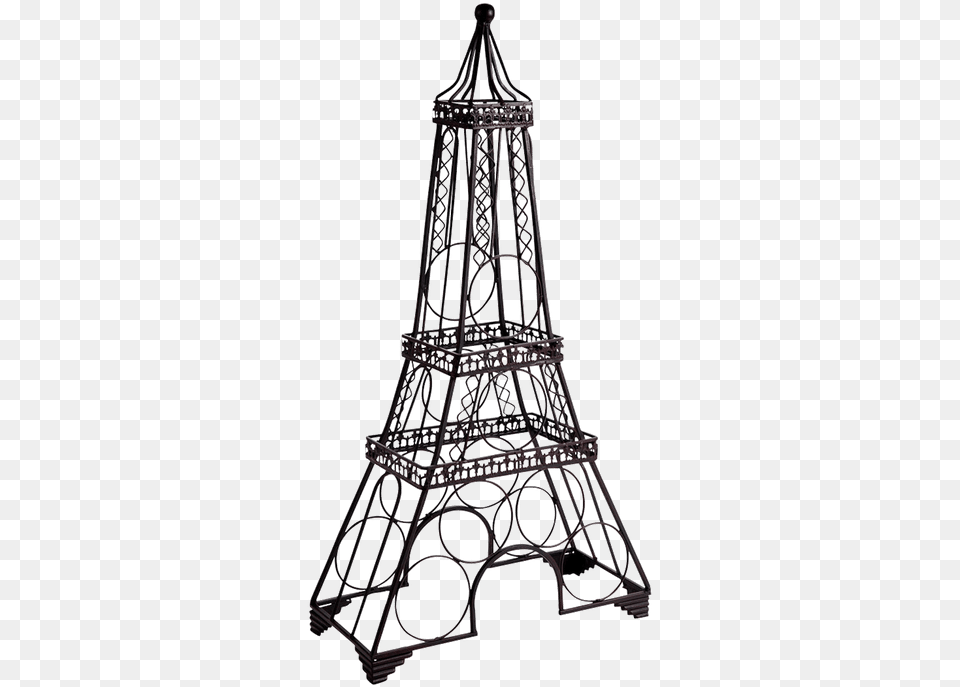 Eiffel Tower Wine Rack Metal Asstd, Chandelier, Lamp, Architecture, Building Png Image