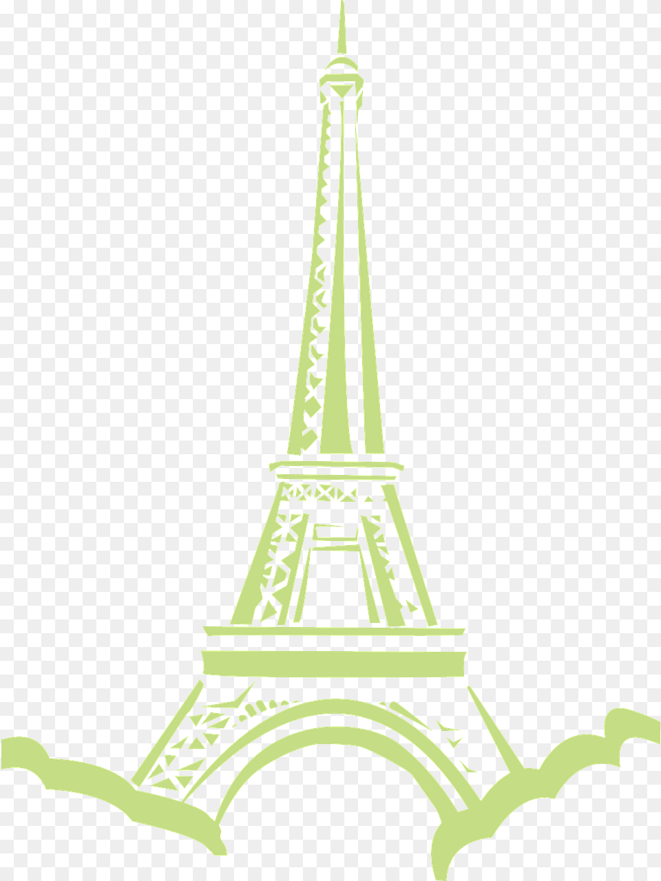 Eiffel Tower Yellow, Architecture, Building, Spire Png Image