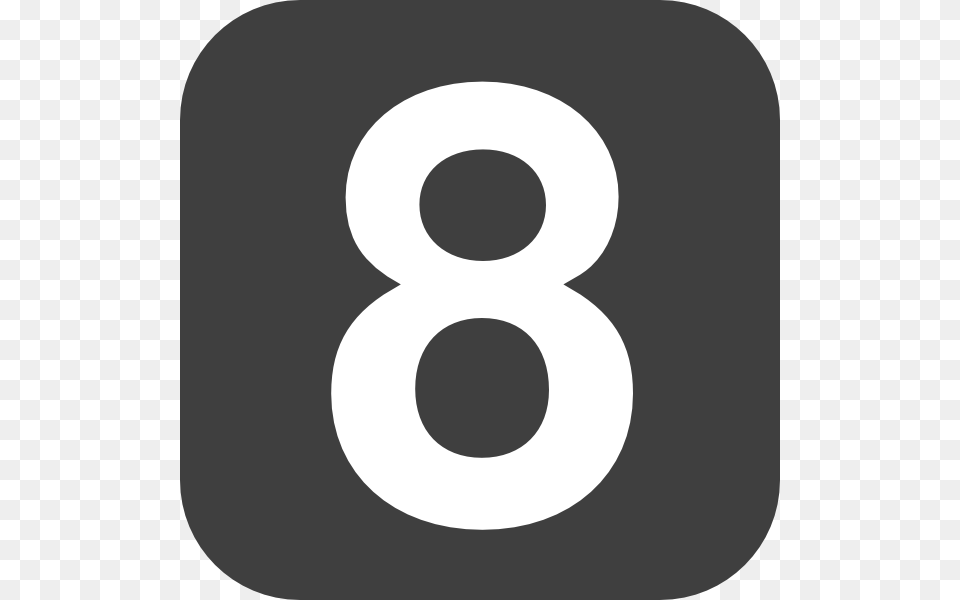 Eight 8 Number Icon, Symbol, Text Free Png