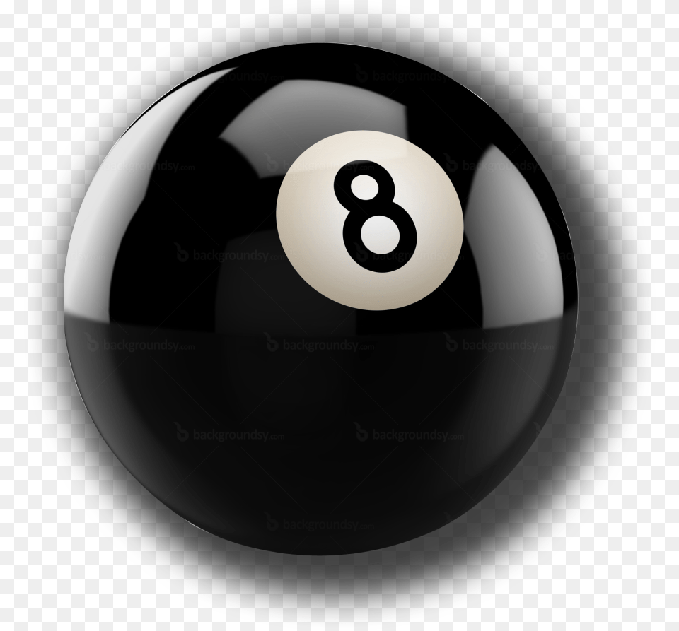 Eight Ball, Sphere, Disk Png Image