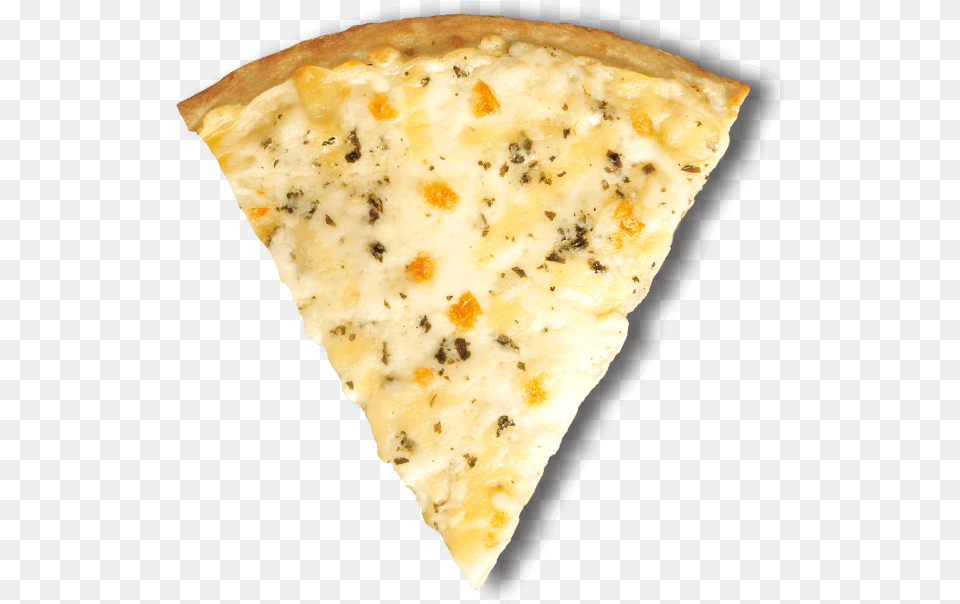 Eight Cheeses Creamy Garlic Alfredo Sauce Pizza Pizza Garlic Pizza Slice, Food, Bread Png Image