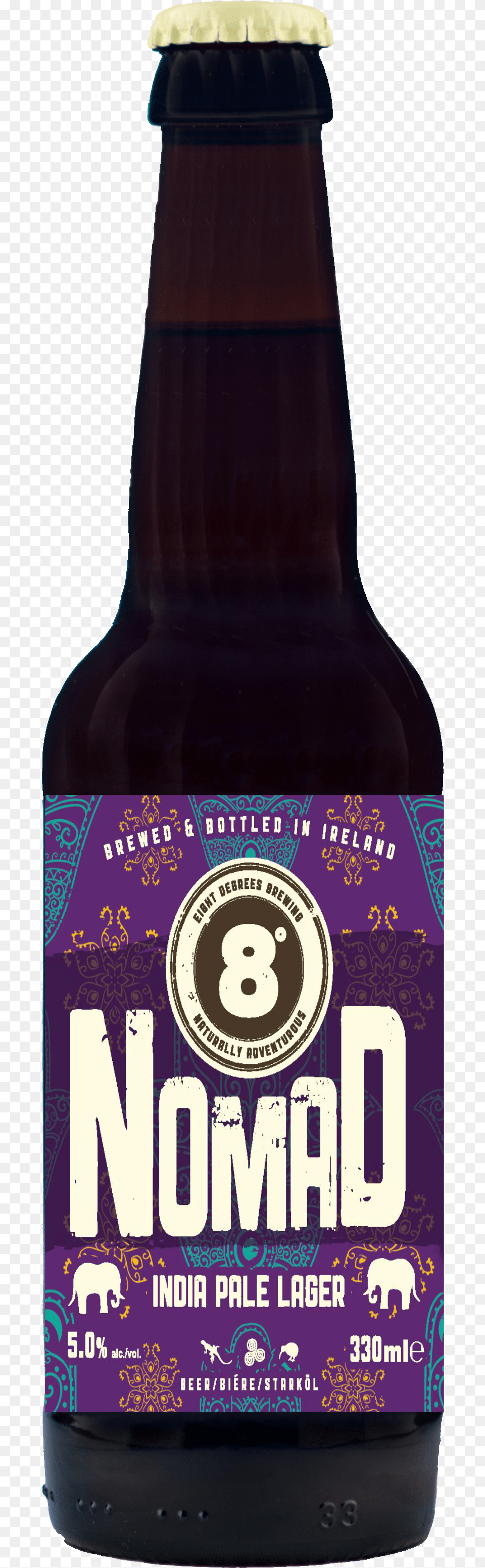 Eight Degrees Brewing Root Beer, Alcohol, Beer Bottle, Beverage, Bottle Free Png Download