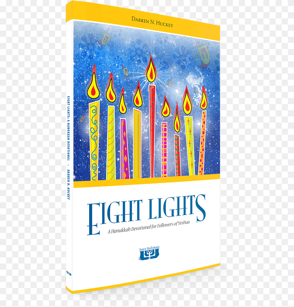 Eight Lights Hanukkah Devotional Book Emet Hatorah Vertical, Advertisement, Poster, Publication Png