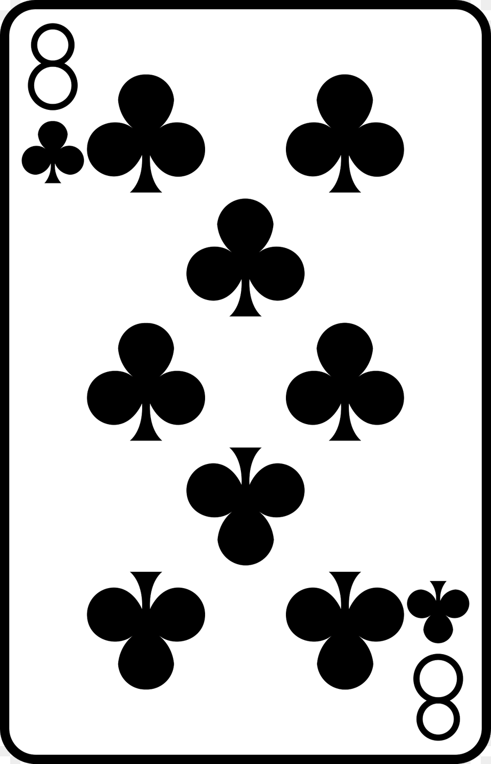 Eight Of Clubs Clipart, Pattern, Stencil, Balloon Free Transparent Png
