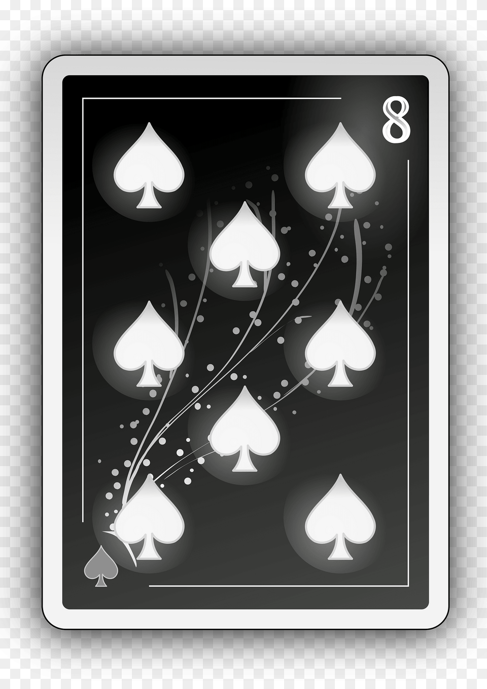 Eight Of Spades Clipart, Accessories, Earring, Jewelry, Blackboard Free Png Download