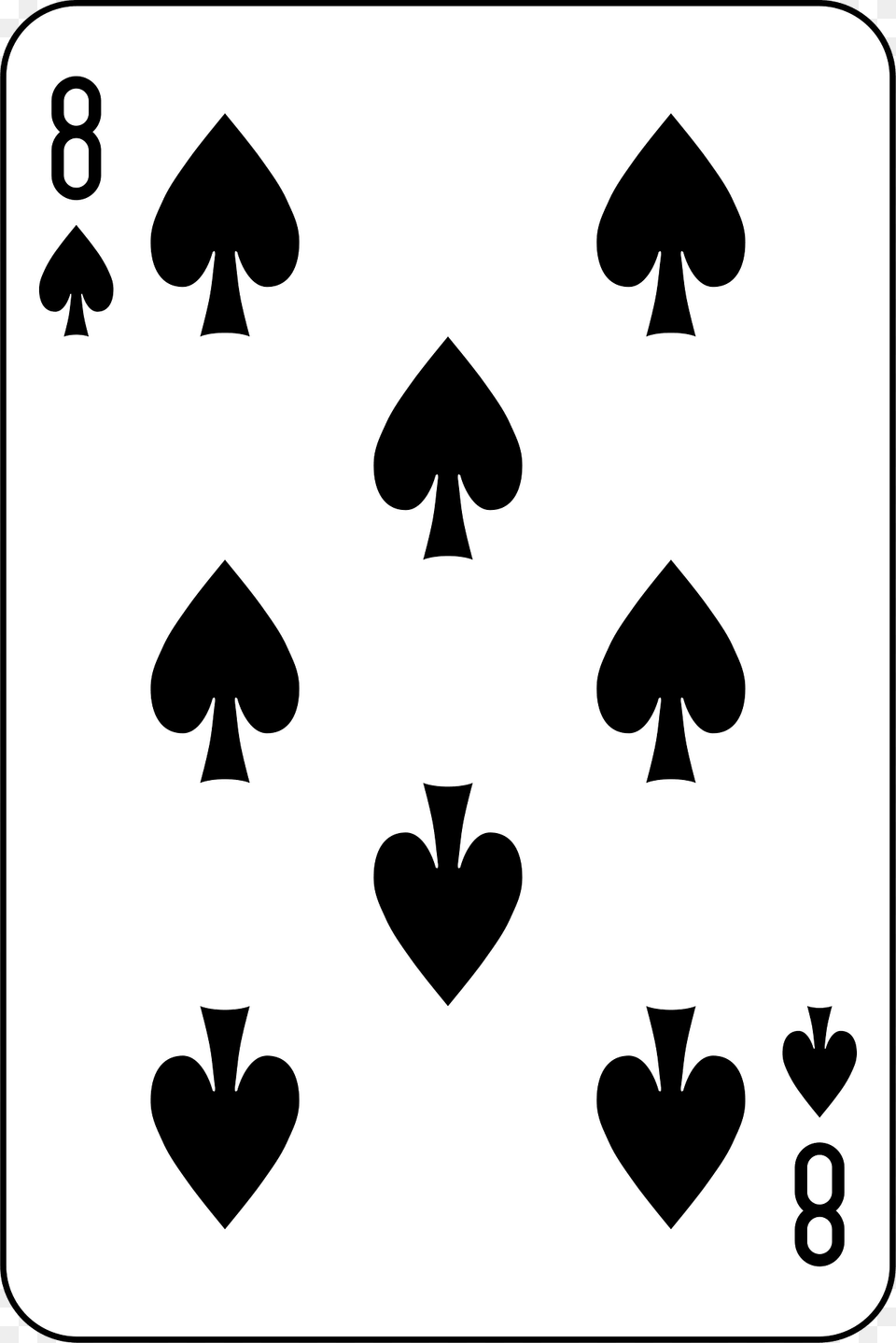 Eight Of Spades Clipart, Symbol Free Png