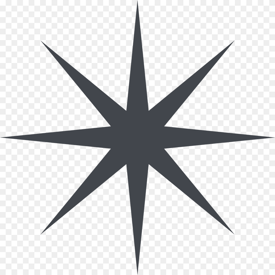 Eight Pointed Star Emoji Clipart, Symbol, Star Symbol Png
