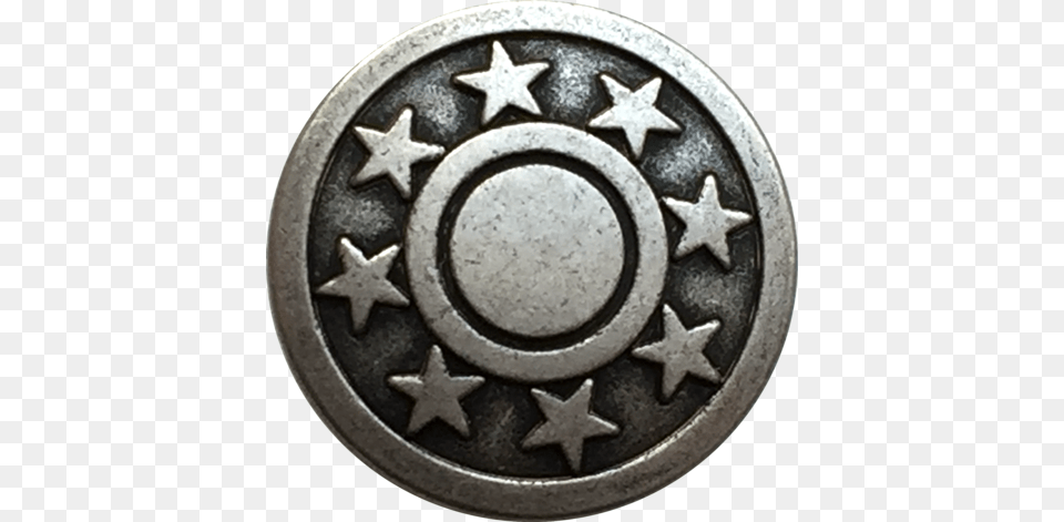 Eight Stars Metal Button 1316quot Metal, Armor Png