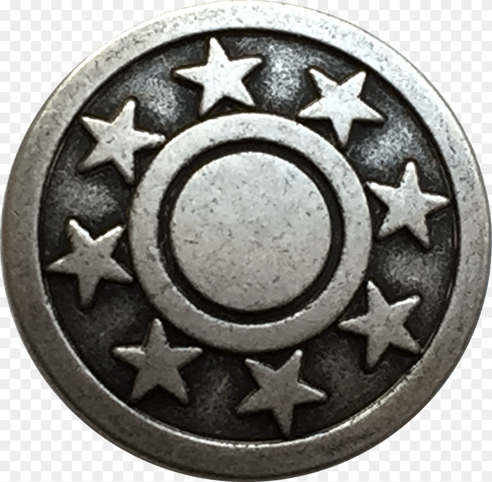 Eight Stars Metal Button 34quot Emblem Png Image