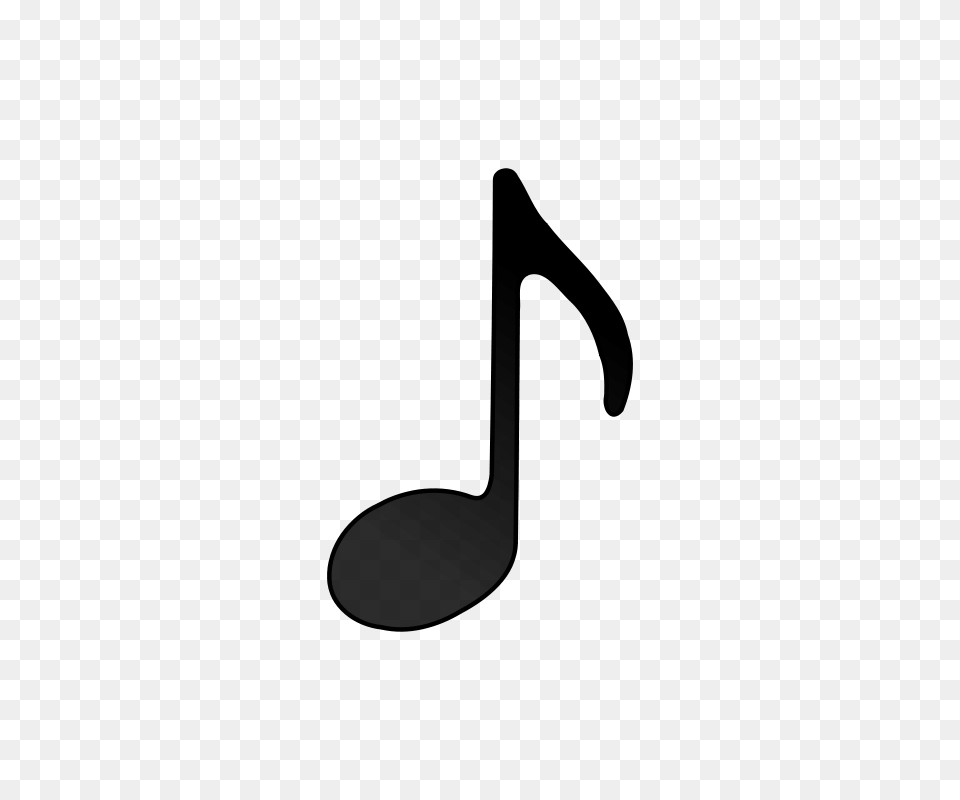 Eighth Note, Gray Free Png