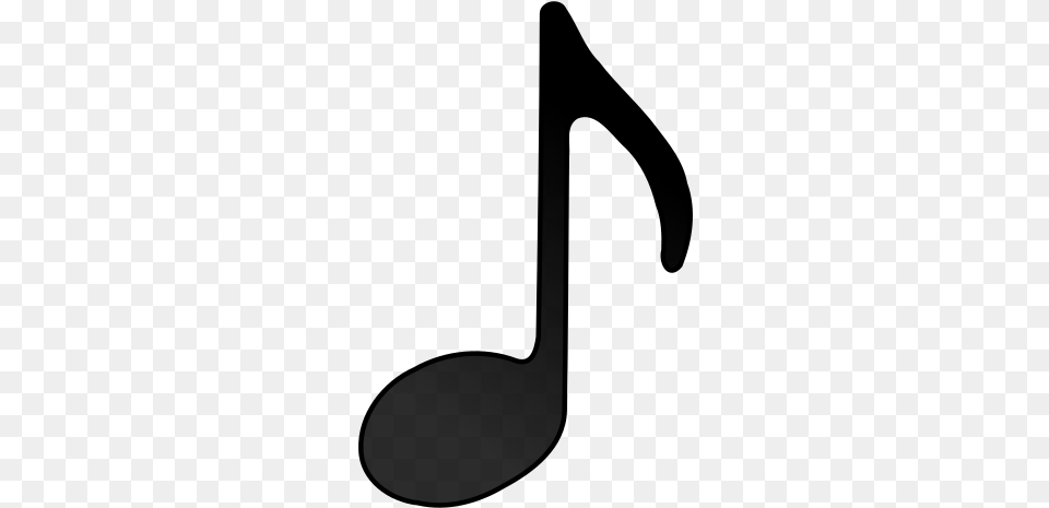Eighth Note Black And White Music Note, Gray Free Transparent Png