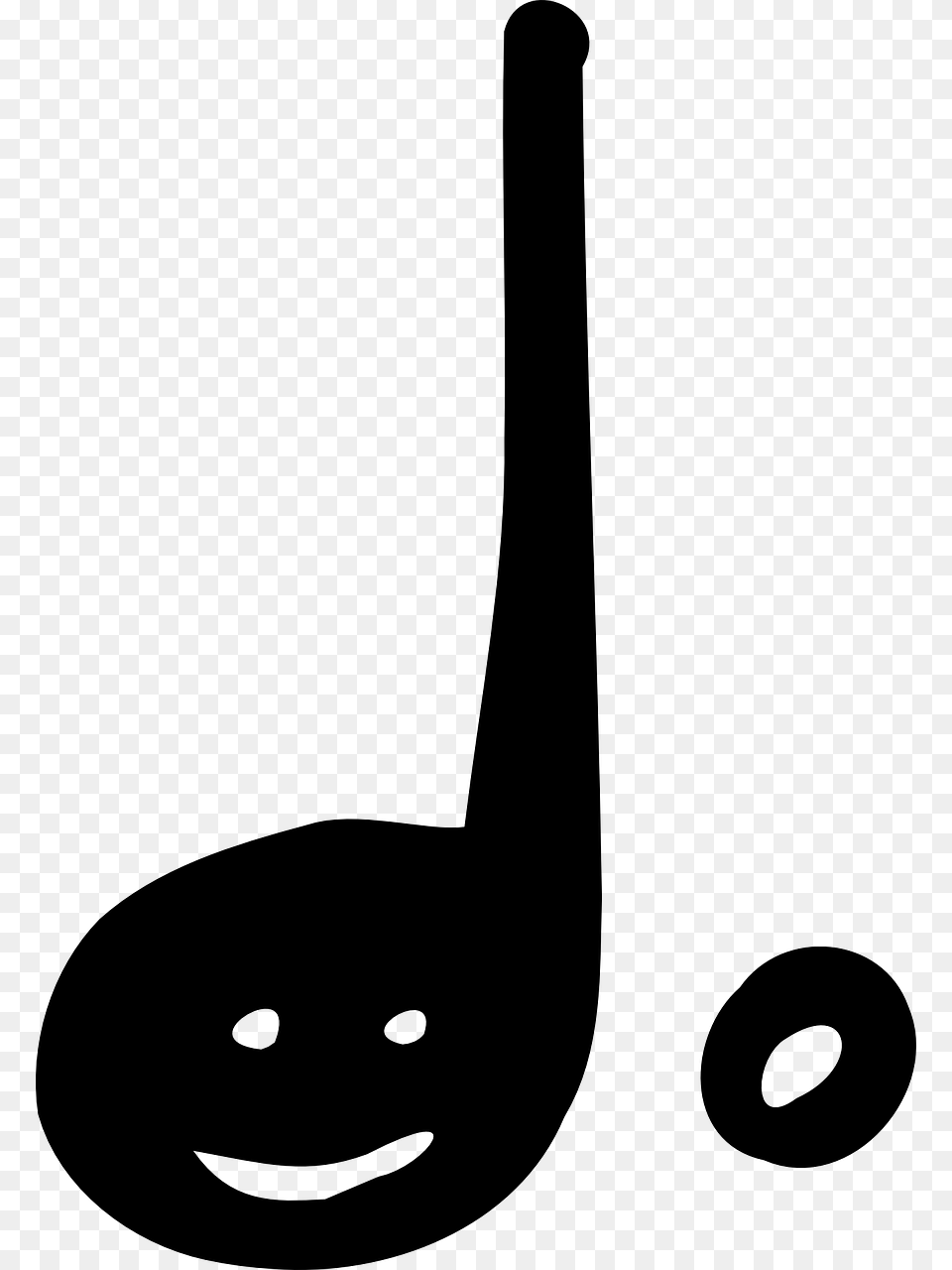 Eighth Note Cartoon Background, Gray Free Transparent Png