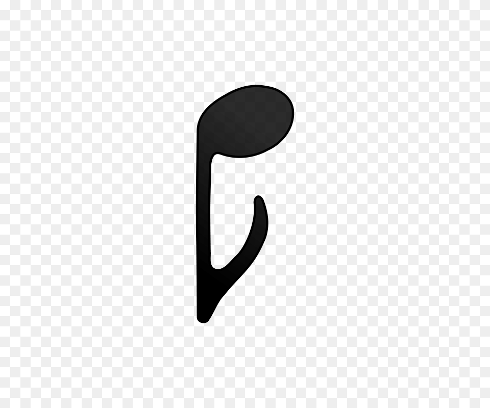 Eighth Note Down, Gray Free Transparent Png