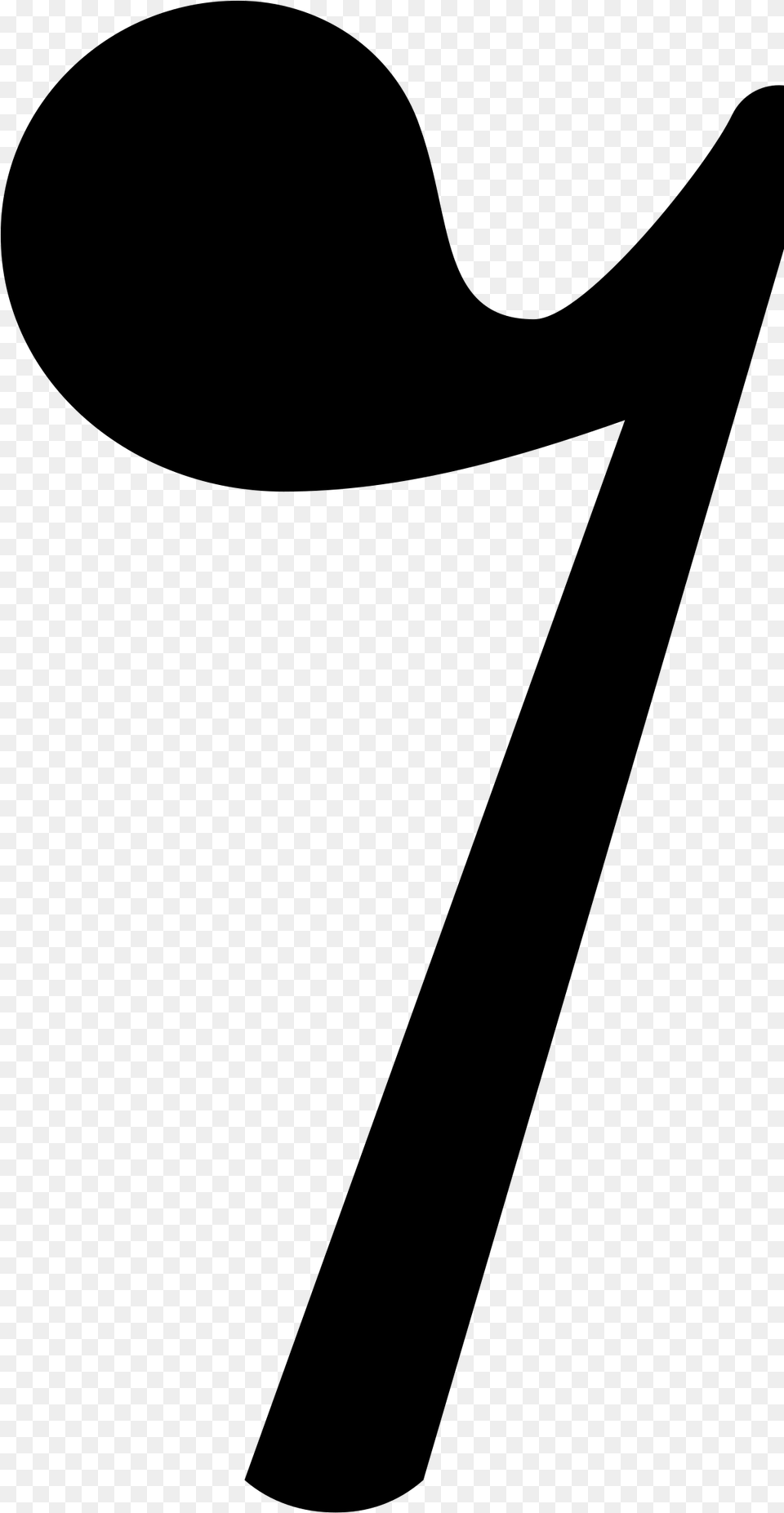 Eighth Rest Symbol In Music, Gray Png