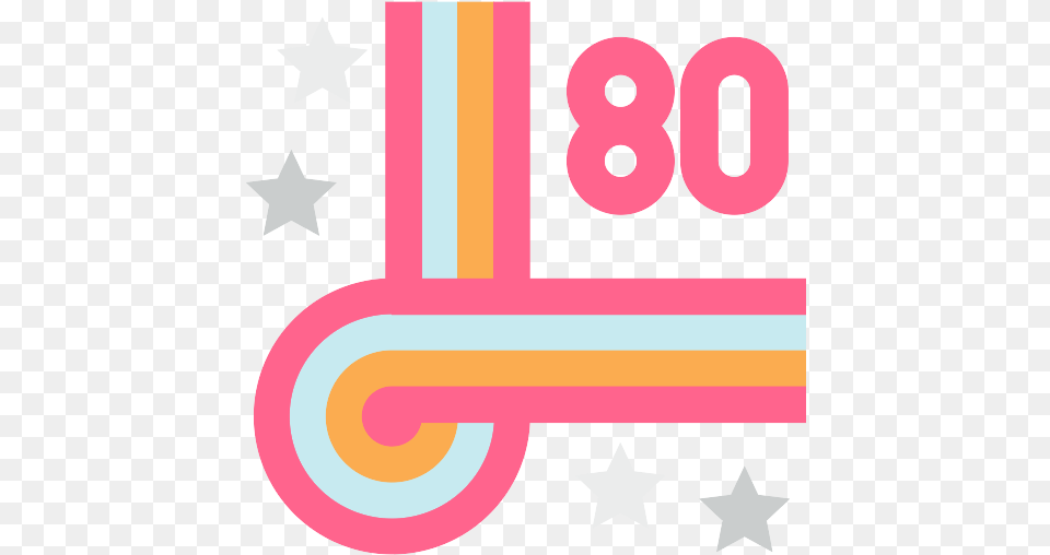 Eighties Decade Vector Svg Icon Vertical, Symbol, Number, Text Free Png