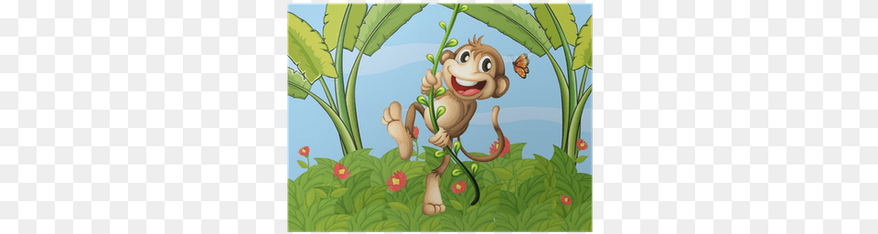 Ein Hngender Affe Postkarte, Plant, Vegetation, Jungle, Nature Png