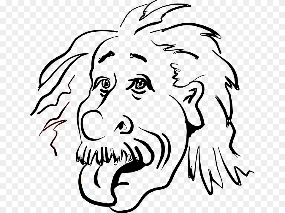 Einstein Animation, Nature, Night, Outdoors, Silhouette Free Png Download