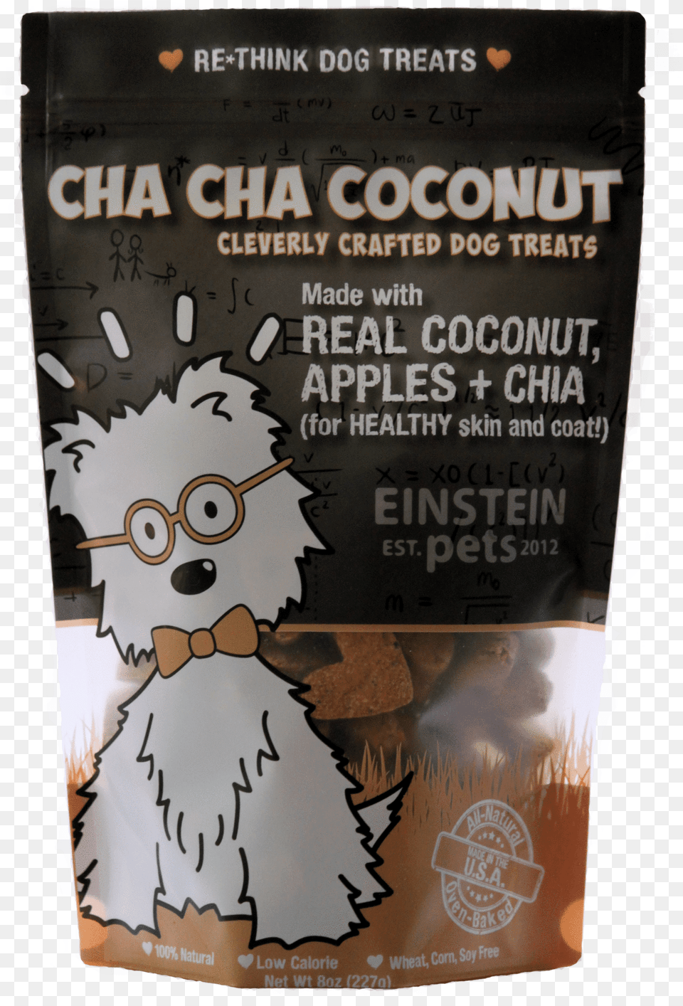 Einstein Cha Cha Coconut Treats In 2oz Or 8oz Bags, Advertisement, Poster, Adult, Wedding Free Png