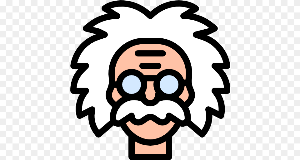 Einstein People Icons Physics Sticker, Face, Head, Person, Stencil Free Transparent Png