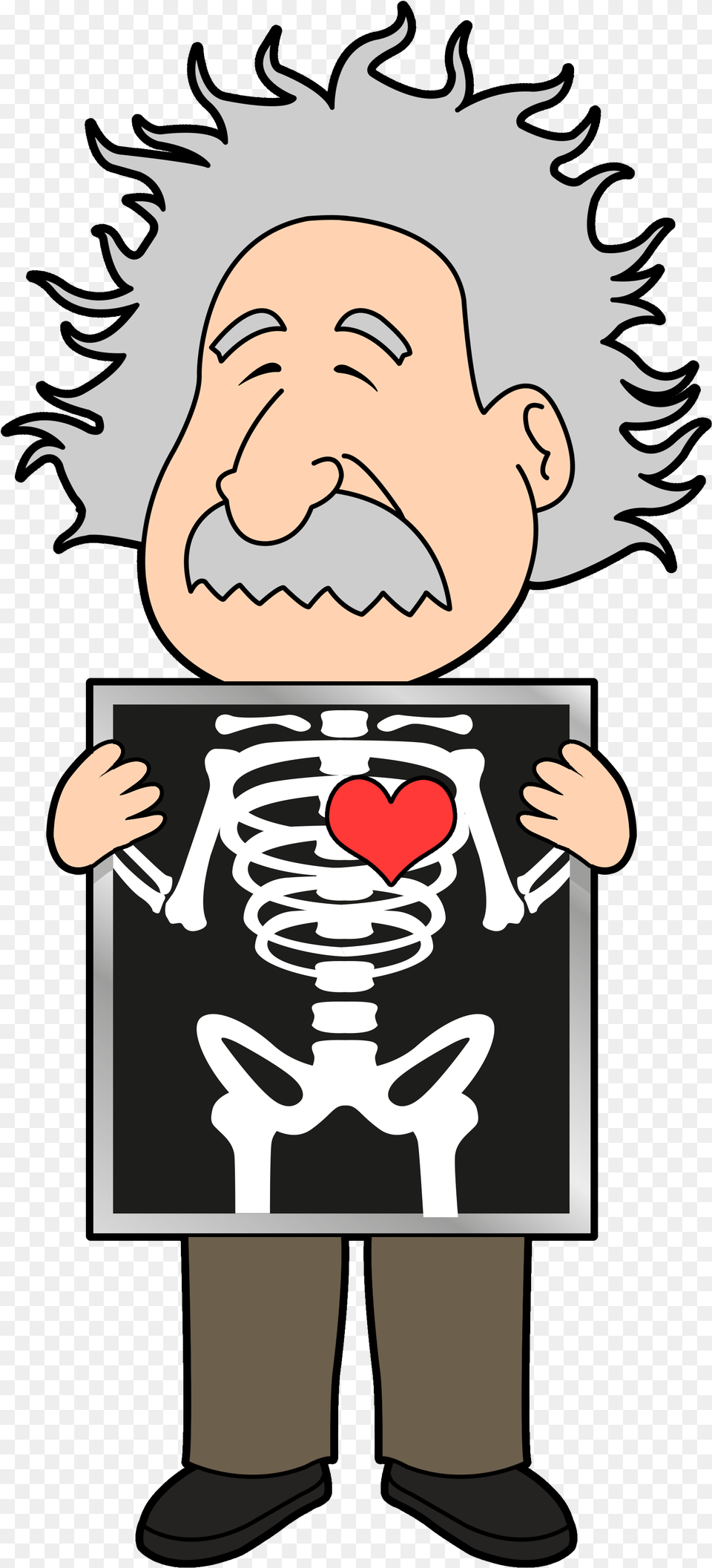Einstein Heart Cartoon, Person, Face, Head Free Png Download
