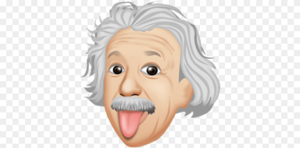 Einsteinmoji Of Arthur Sasse39s Iconic Einstein Photo Albert Einstein Emoji, Body Part, Mouth, Person, Baby Png Image