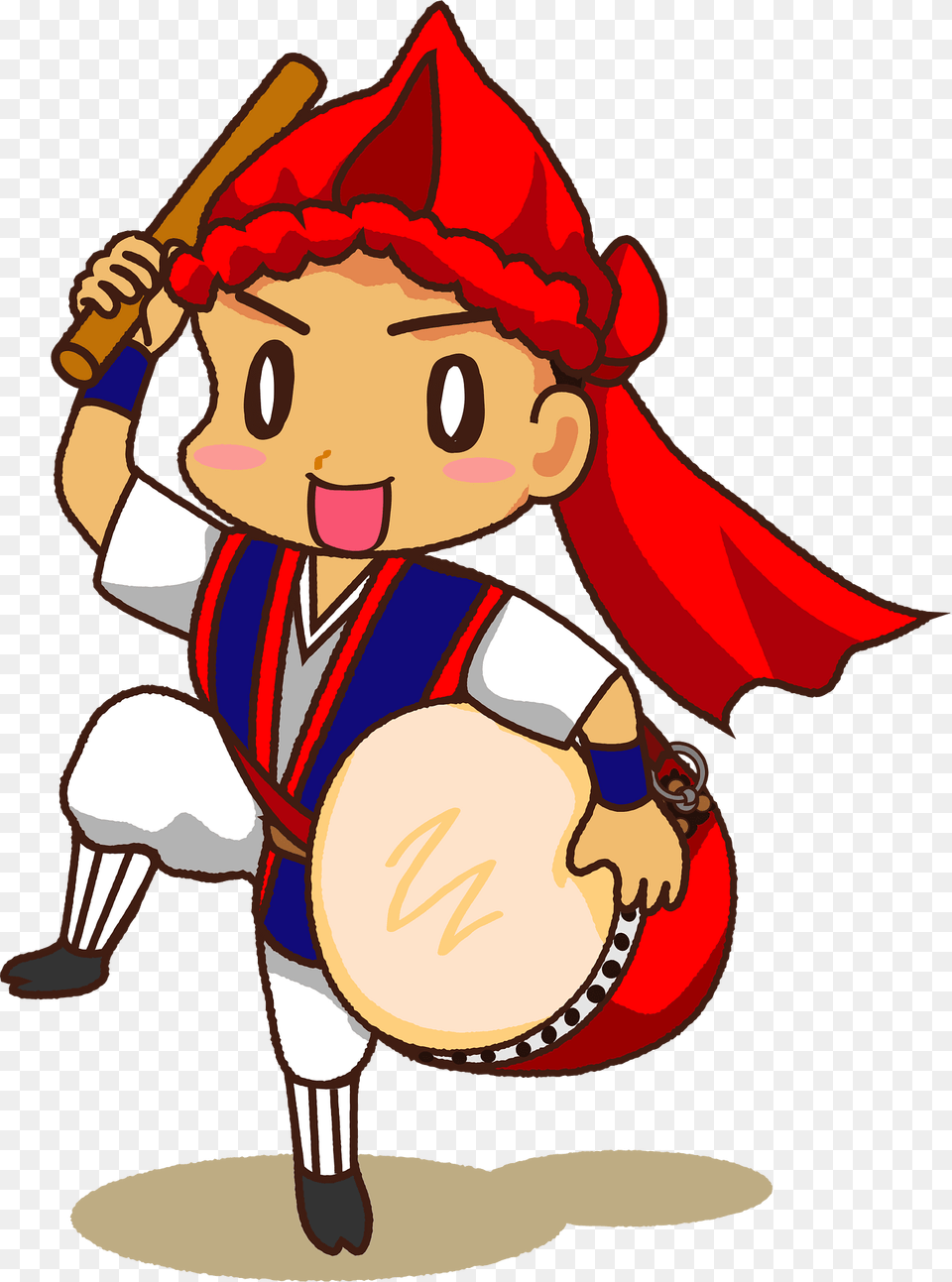 Eisa Okinawa Drum Clipart, People, Person, Baby, Face Png