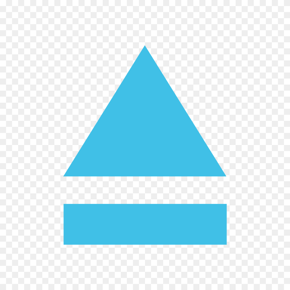 Eject Button Emoji Clipart, Triangle Png Image