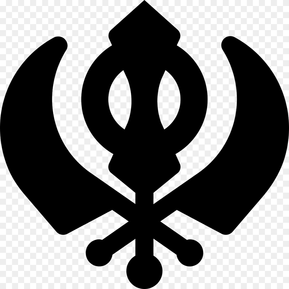 Ek Onkar Nishan Sahib Khanda, Gray Png