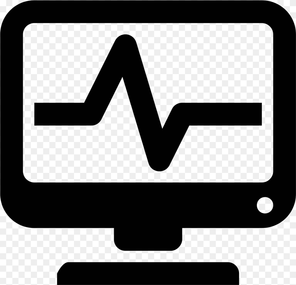 Ekg Clipart Vector Task Manager Logo, Gray Free Png Download