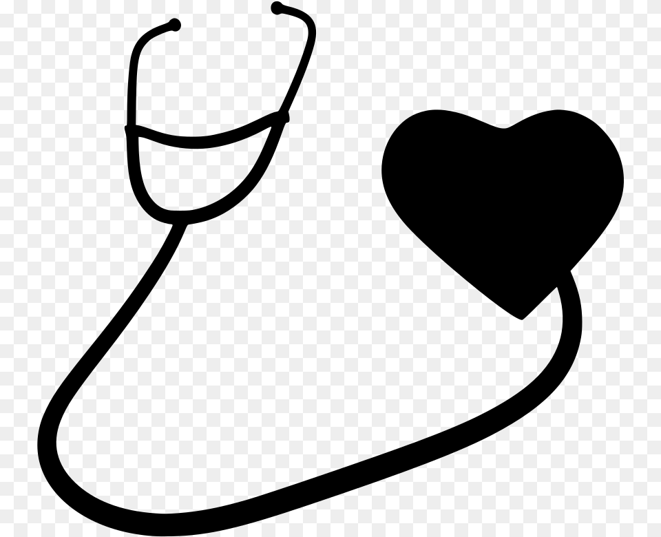 Ekg Svg Stethoscope Colesterol, Gray Png