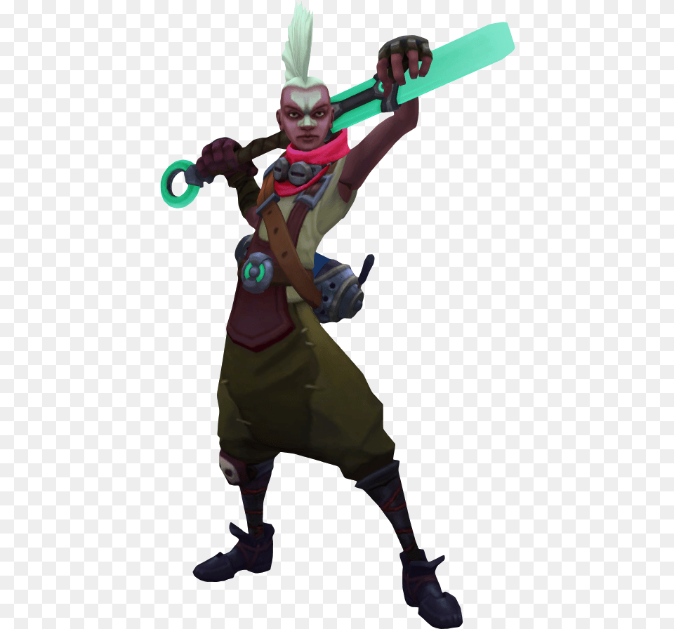 Ekko Lol, Clothing, Costume, Person, Sword Free Png