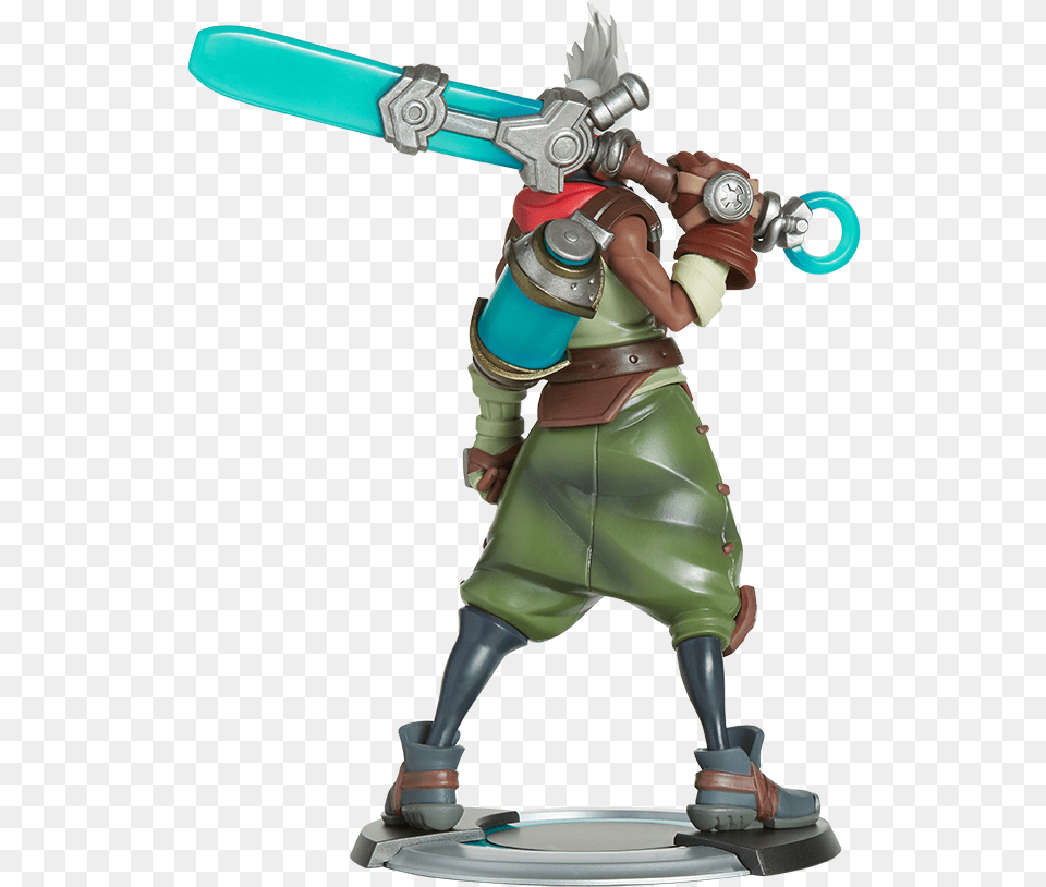 Ekko Unlocked Statue, Figurine, Person Free Png