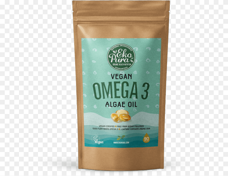 Ekopura Vegan Omega 3 Algae Oil Pack Coffee Substitute, Food, Produce Free Png