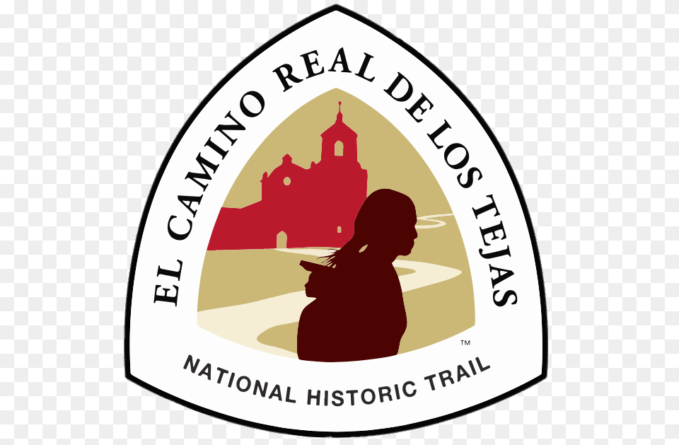 El Camin Real De Los Tejas National Historic Trail Logo, Badge, Symbol, Adult, Female Free Png Download
