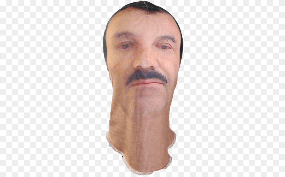 El Chapo Mask El Chapo Head Transparent, Adult, Face, Male, Man Free Png